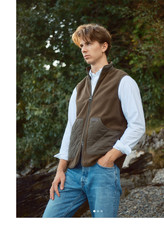 Gilet/gilet in pile Olive ~