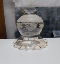 Paralume per Lampadario In Vetro parzialmente Satinato Vintage