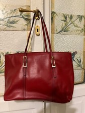 Coccinelle borsa shopper donna vera pelle rossa, praticamente nuova