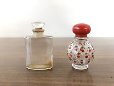 Coppia Di Bottigliette Di Profumo Vintage In Vetro Anni 80