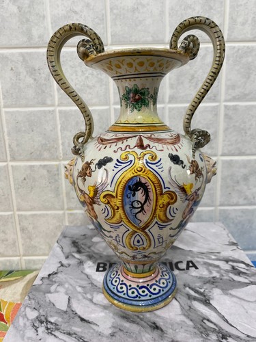 Vaso brocca maiolica - vaso,