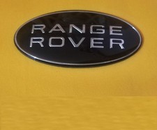 STEMMA PER RANGE ROVER NERO ANTERIORE POSTERIORE LOGO OVALE LAND EVOQUE