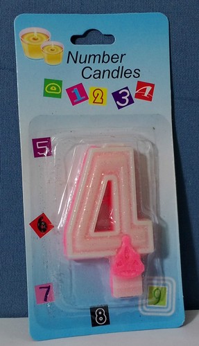 Candelina glitter rosa - candelina,
