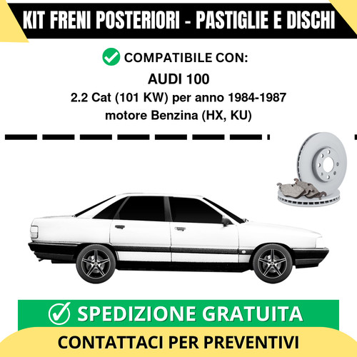 Kit freni posteriori audi 100 - posteriori,