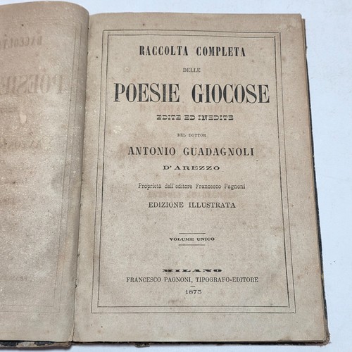 Libro antico 1873 - , raccolta