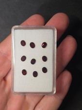 Lotto 9 Granati Rossi 4.20 ct