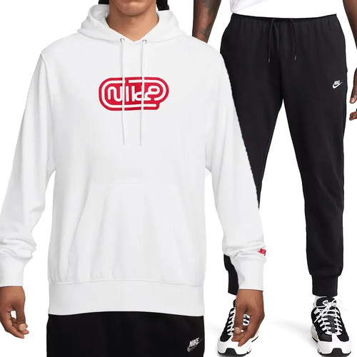 Tuta nike uomo bianco nero - uomo,