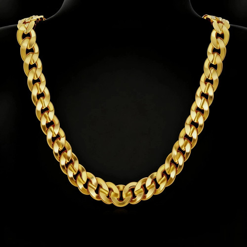 Collana catena maglia cubana