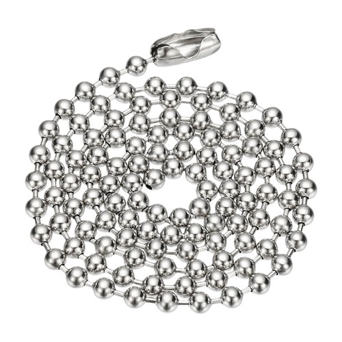 Collana pallini argento 4mm - collana,