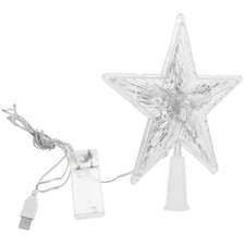 1 PC Topper Star Star a punti STAR Night Light senza batteria (bianco)