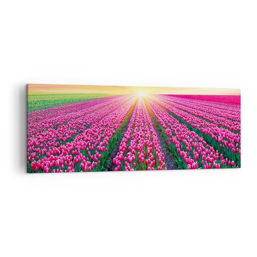 Quadro tela 140x50cm prato - tela,