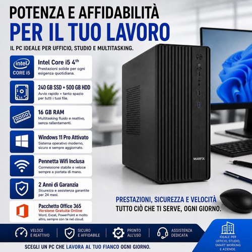 Computer fisso ufficio intel - computer,