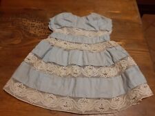 VESTITO BAMBOLA CON PIZZO- FATTO A MANO- VINTAGE