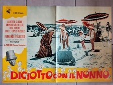 DICIOTTO CON IL NONNO Alberto Closas FOTOBUSTA MANIFESTO CINEMA 