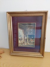 QUADRO VITA TOSCANA FIRMATO MARIO FATTORI COLORE OLIO SU TAVOLA RIVESTITA TELA