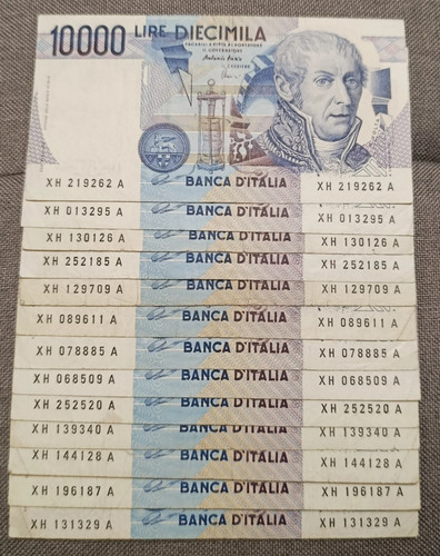 10000 lire volta serie - volta,