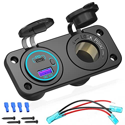 Presa usb auto 12v incasso - presa,