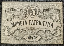 5 LIRE CORRENTI MONETA