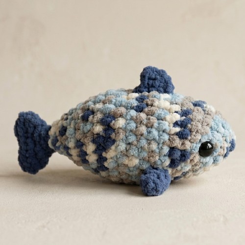 Peluche pesce all uncinetto - pesce, all'uncinetto