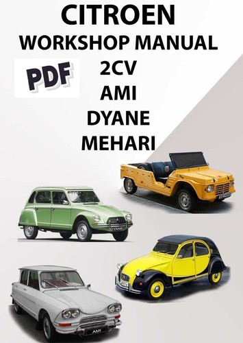 Manuale officina citroen - manuale, 2cv
