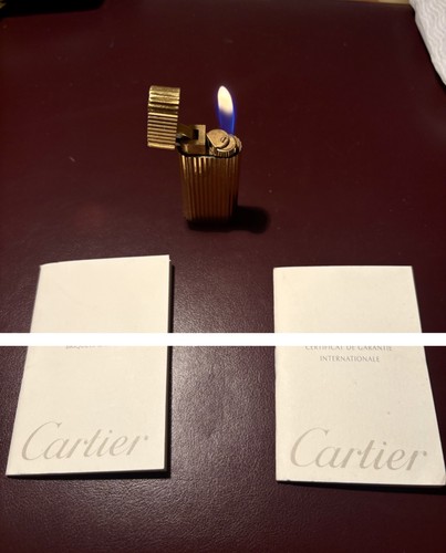 Accendino cartier placcato oro - accendino,