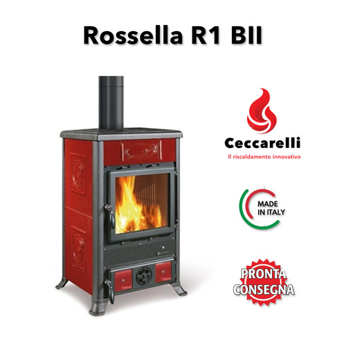 Stufa legna nordica rossella - a,