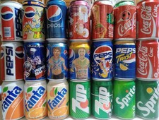 Lattine bibite vuote anni 90 