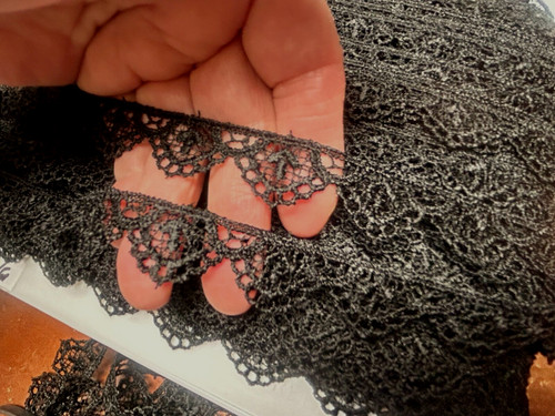 Pizzo all uncinetto rayon - pizzo, all'uncinetto