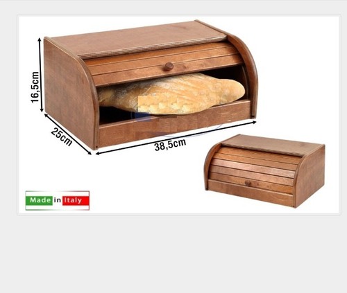 Portapane legno noce scuro - legno,