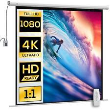 DecHome Telo Proiettore Motorizzato 92" con Telecomando Bianco 581WTS626