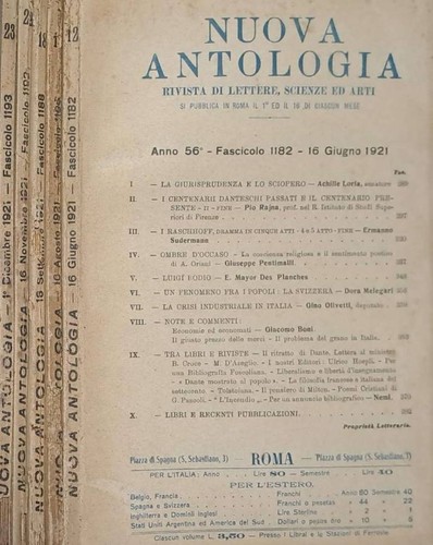 Nuova antologia rivista - nuova, di