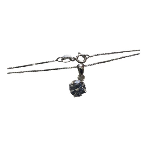 Collana con swarovski bianco