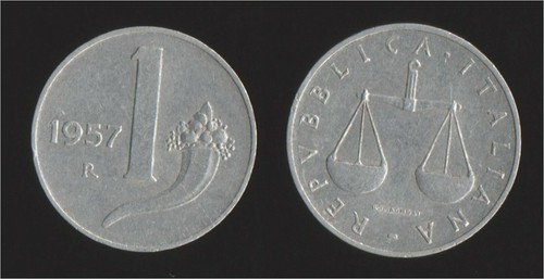Lira 1957 bilancia - 1, e
