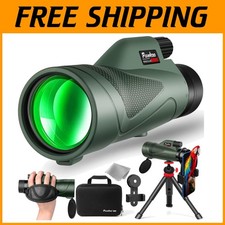 Telescopio monoculare 12x60 HD con adattatore smartphone per birdwatching ed escursionismo