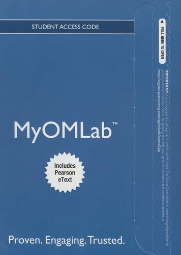 Mylab operations management - mylab,