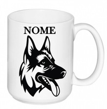 TAZZA MUG PASTORE TEDESCO + NOME PERONALIZZATO IDEA REGALO IN CERMICA + SCATOLA