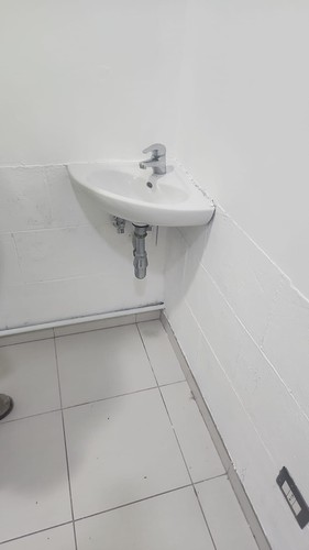 Lavabo sospeso triangolare - lavabo,