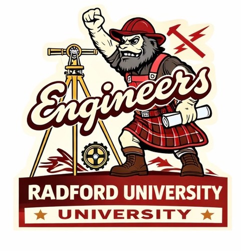 Adesivo radford university - radford,