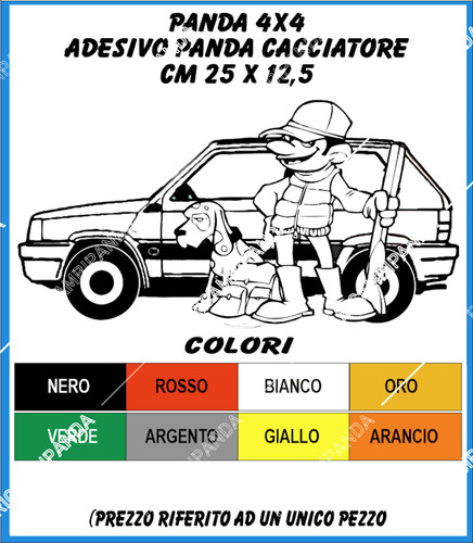 Fiat panda 4x4 adesivo - panda,