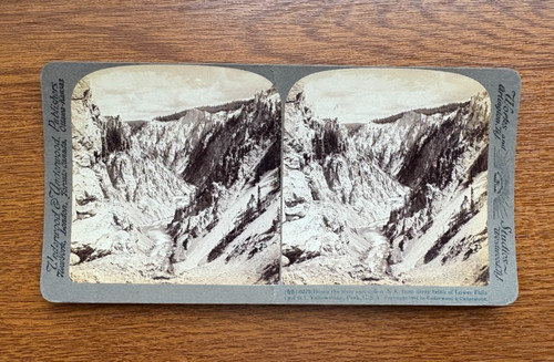 Antique stereoview yellowstone - antique,