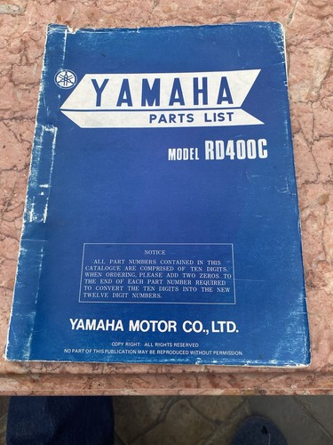 Elenco ricambi yamaha rd400 - yamaha, c