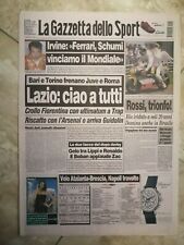 LA GAZZETTA DELLO SPORT N. 252 DEL 25 OTTOBRE 2000 - LAZIO CIAO A TUTTI (GS14)