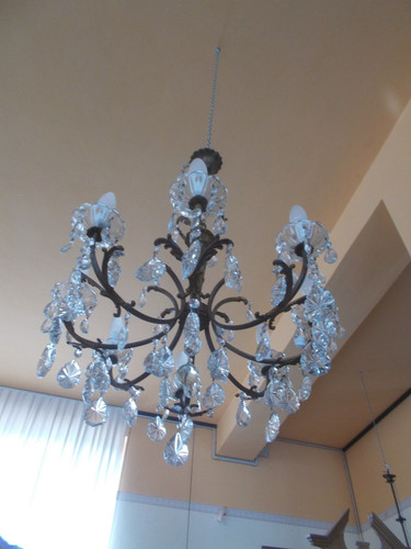 Antico lampadario ottone - antico,