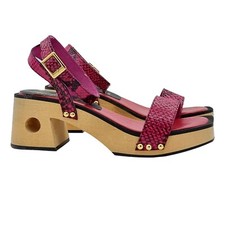 Sandali fucsia comodi fasce in