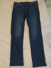 PANTALONI UOMO SISLEY IT 50 BLU SKINNY USATO 2 VOLTE 