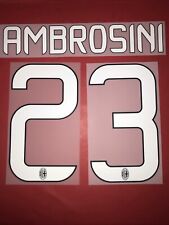 KIT AMBROSINI 23 BIANCO X MAGLIA CALCIO MILAN NUOVO NEW 