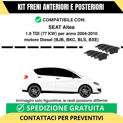 Pastiglie freno ant post - pastiglie,