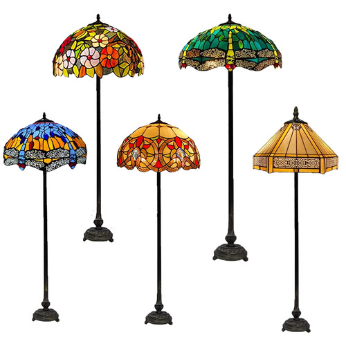 Lampade terra stile tiffany - da,