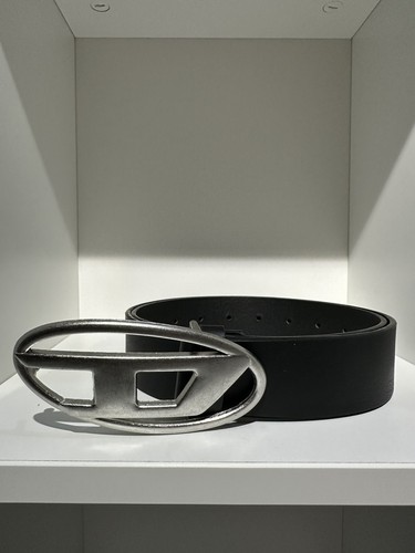 Cintura diesel nera con fibbia - cintura,