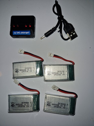 4pcs 800mah lipo batterie - 3.7v,